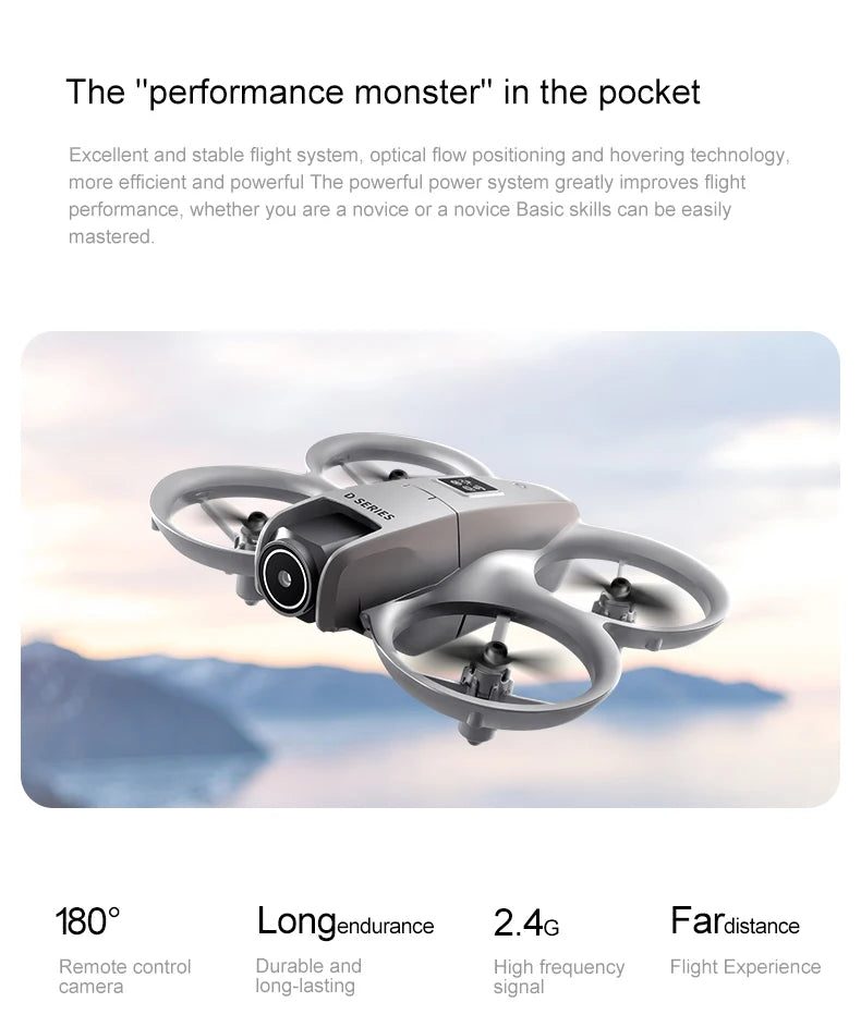 2025 NEW D16 Mini Drone 8K WIFI GPS Professional HD Aerial Photography Remote Control Aircraft HD Dual Camera Quadcopter Toy UAV