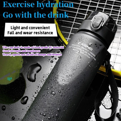Durable water bottle with bounce cover, suitable for outdoor sports-very suitable for cycling, camping and running