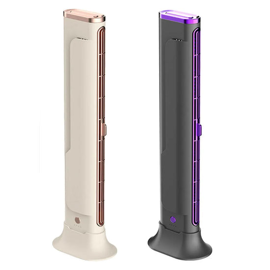 Bladeless Fan Adjustable Vents Air Condition Fan Space-Saving for Bedroom Home Office Room