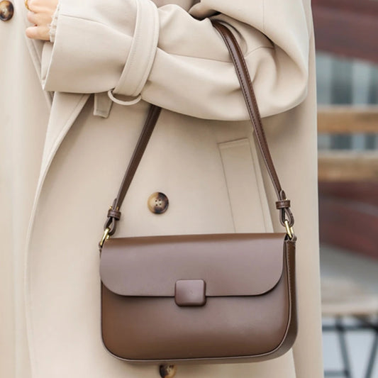 Luxury handbags female crossbody bags Tofu small square shoulder bag, Women bags new fashion 2025 genuine cowhide leather satchel