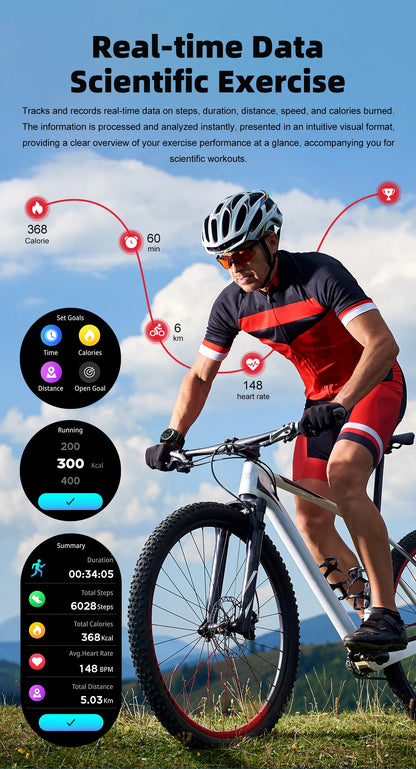 2025 New Smart Watch TWS 2-in-1 Wireless Headphone Music Call Men SmartWatch Health Monitoring Waterproof Sports Watch