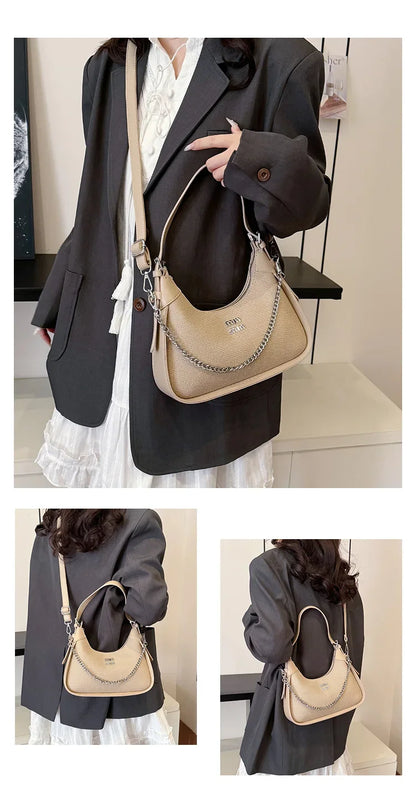 2025 EarlySpring New Simple and Casual Fashion Women's Armpit Handbag High-end and Trendy ShoulderBag for Style-conscious Ladies