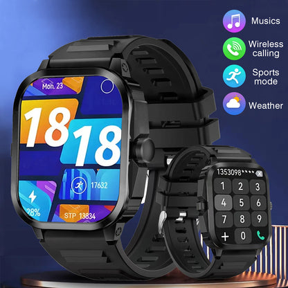 Smart Watch, Wireless Calls, Music Playback, Message Reminders, Multi-Sports Mode, Suitable For Men And Women