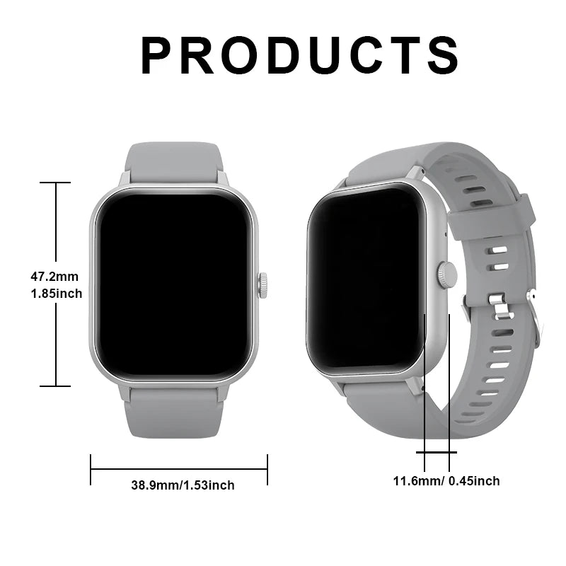 Smart watch, Wireless calling /dial, multi -Sport mode,Suitable for men and women, sports watches, for iPhone/Andriod