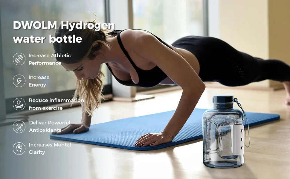 Hydrogen Water Bottle 1.5L Hydrogen Rich Portable Sports Water Bottle Rich Molecular Hydrogen Water Generator