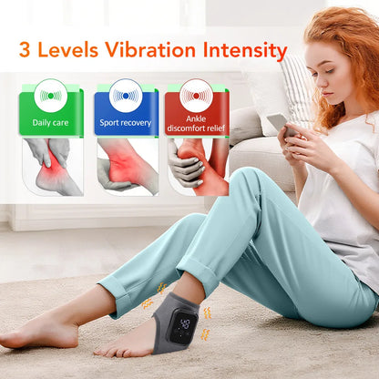 ChiJiaoDr Electric Heating Ankle Care Home Massager Foot Therapy Hot Compress Pain Relief Rehabilitation Protective Equipment