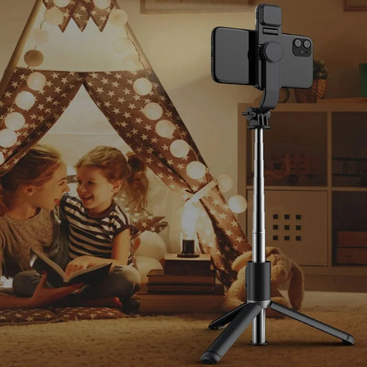 Xiaomi Selfie Stick 1045mm With Wireless Bluetooth LED Fill Light Extended Tripod With Remote Shutter For Android ios Cellphone