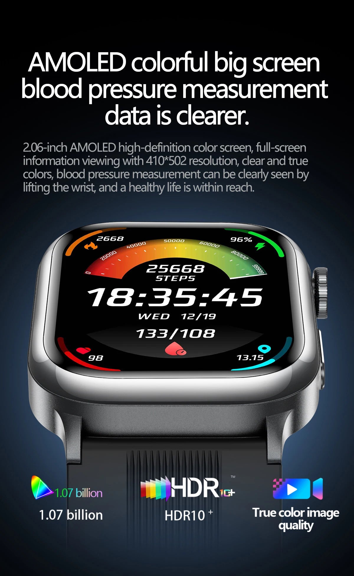 2025 New High-end Air Pump Lipid Smart Watch Men ECG+PPG Precise Blood Pressure Heart Rate BT Call NFC  Health Watches