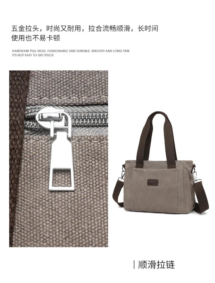 Women Handbags Ladies Canvas Shopping Tote Bag Clutch Female Crossbody Bags