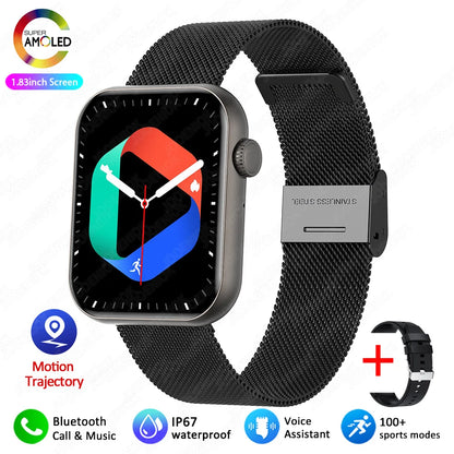 2025 New For XIAOMI Smart Watch Full Touch Screen Bluetooth Call Heart Rate Waterproof Watches Sports Bracelet Smartwatch Women