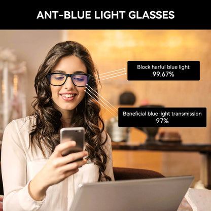 Smart Glasses With AI,Bluetooth Music Glasses With 140+ Translation,Anti-Blue Light Lenses,Camera Glasses For Travel, Meeting
