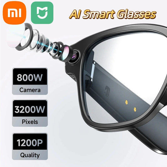 Xiaomi AI Smart Glasses 8-megapixel Camera Mini Camera Bluetooth Call Sunglasses Shooting Audio Listening Music Camera Glasses