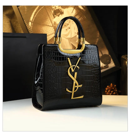 High-grade light luxury handbag New Autumn and Winter fashion Tote bag women's crocodile print single shoulder crossbodybag