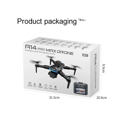 Xiaomi Drone A14Pro Max 8K HD Three Camera Brushless Optical Flow Obstacle Avoidance Foldable Quadcopter UAV Toys RC 20000M
