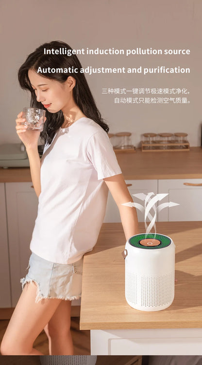 AP07 Air Purifier USB Negative Ions Generator Remover Formaldehyde for Home Portable Air Cleaner Perfume for Desktop Office