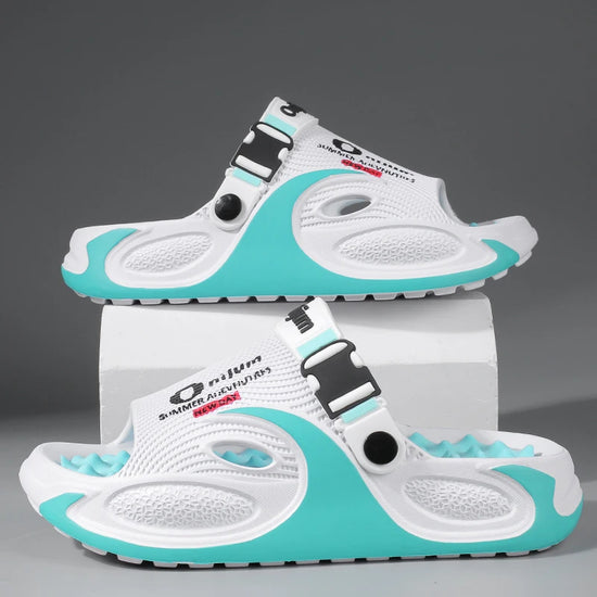 Massage Slippers for Men and Women Couple Style Summer Outdoor Wear Non-Slip Indoor and Outdoor Beach Sandals for Women