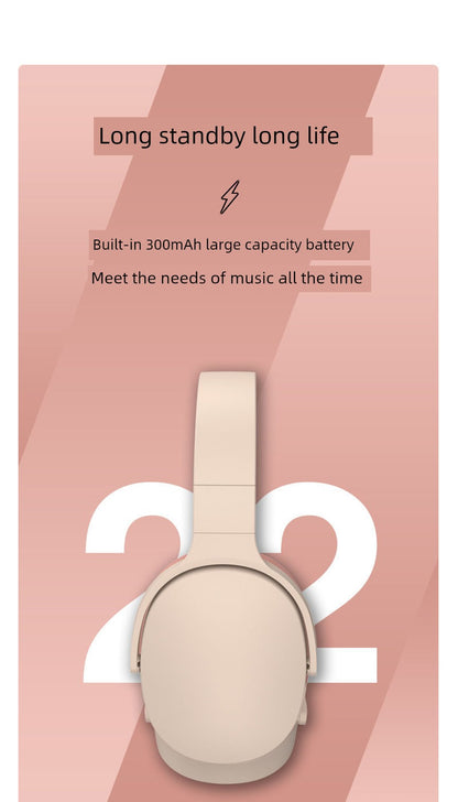 2025 Hot-Selling Headset Wireless Bluetooth Headset Foldable Dry-Reducing Low-Stress Full Ear Bag
