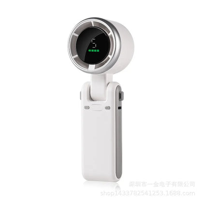 Handheld Mini Fan Small Pocket Electric Adjustable Turbo Low Noise Outdoor Office Camping Fan Rechargeable 5 Speed  Air Cooler