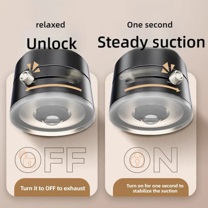 Vacuum Adsorption Magnetic Suction Cup Phone Mount Double Sided Hands-Free Magnetic Cell Phone Holder For Car/Gym/Mirror/Smoot