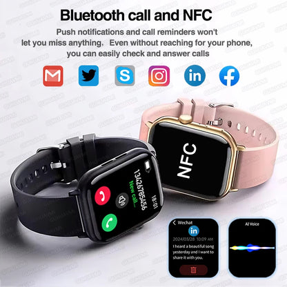 2025 New For Xiaomi Smart Watch HD Bluetooth Call AMOLED Screen NFC Waterproof GPS Sport Health Tracker Smart Watch