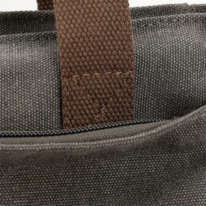 2025 NEW Top-Handle Bag For Women Shoulder CrossBody Bag Vintage Canvas Ladies Tote Messenger Bag Small Female Travel Handbag