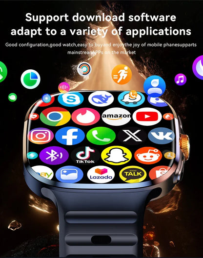 2025 M99 5G Smart Watch: Android 10.0, 9MP Rotary Camera, 256GB Storage, GPS/NFC, 1.95" AMOLED Screen
