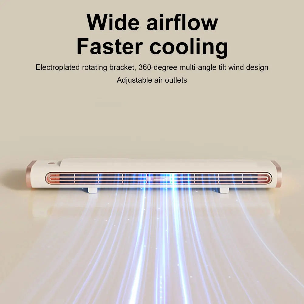 Bladeless Fan Adjustable Vents Air Condition Fan Space-Saving for Bedroom Home Office Room