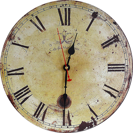 Large Vintage Wall Clock Kitchen  Office Retro Timepiece