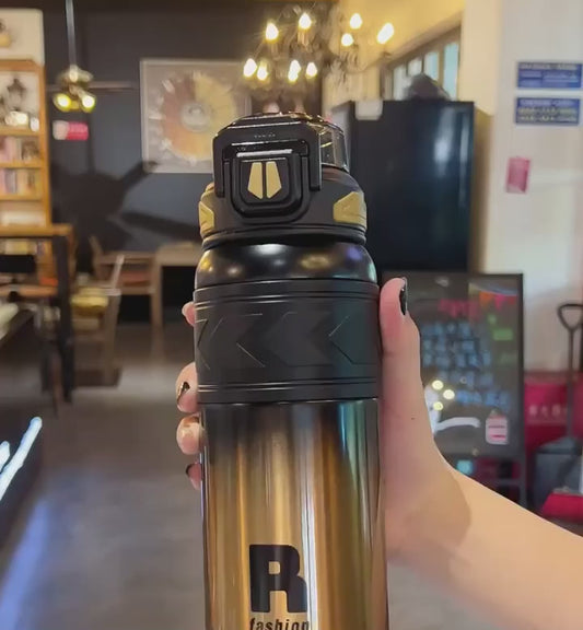 710ml High Quality Stainless Steel 316 Sport Vacuum Flask With Straw Portable Gym Fitness Outdoor Cycling Climb Thermal Bottle