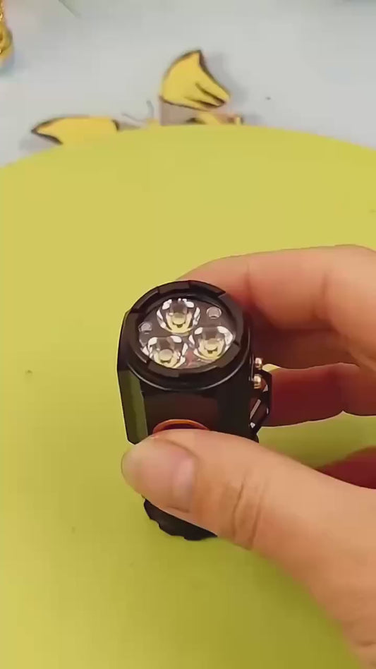 LED Strong Light Flashlight Rechargeable Multi functional for Long Range Portable Outdoor Home Mini Flashlight Cap Clip Light