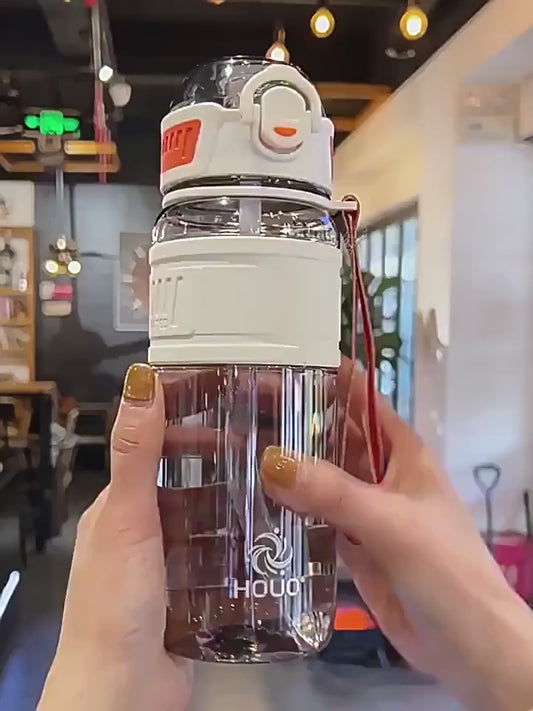 1000ml Sports Water Bottle Large Capacity Plastic Straw Water Cup High Value Outdoor Camping Drinking Tools