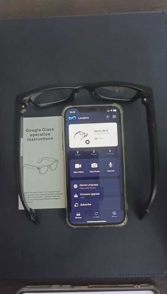 LIGE Fashion AI Camera Smart Glasses IP65 Waterproof Bluetooth Call Playing Music Smart Glasses Identify Pictures Use ChatGPT