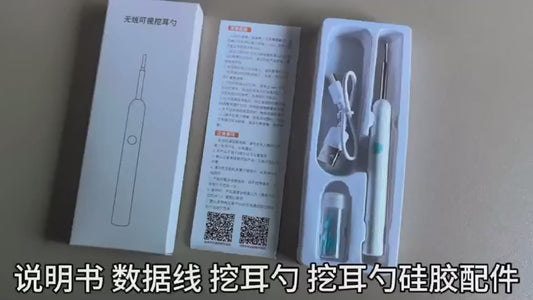 Wireless Visual Silicone Ear Spoon Endoscope Earpick Camera Otoscope Safe Ear Cleaner for Kids & Adults