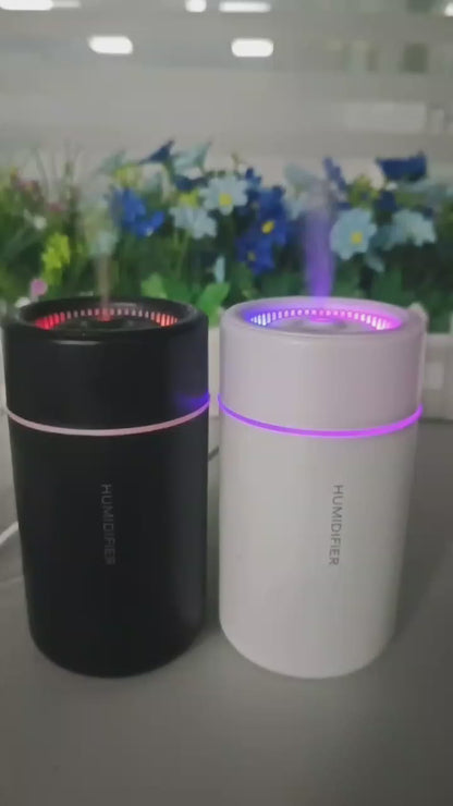 280ML Air Humidifier Large Fog Volume Colorful Atmosphere Light Silent Aroma Diffuser Essential Oils Aromatherapy for Home Car