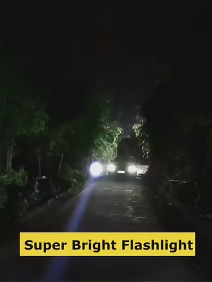 High Power Rechargeable Led Flashlight Very Strong Led Flashlight With Side Light Torch For Outdoor Camping Hiking