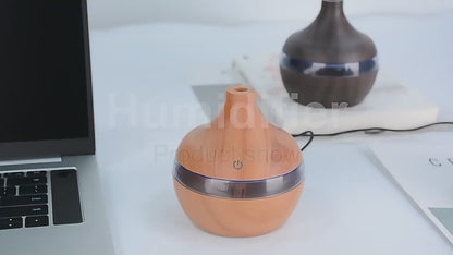 Humidifier Electric Aroma Air Diffuser Wood Ultrasonic Air Humidifier Essential Oil Aromatherapy Cool Mist Maker For Home 300ml