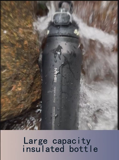 Japanese Style New Vacuum Cup Large Capacity Cold Cup SUS316 Stainless Steel Outdoor Sports  Water Cup Portable Student