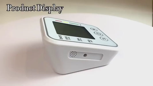 Arm Blood Pressure Monitor Digital BP Meter LCD Tensiometer Cuff Portable Irregular Pulse Heart Rate Tonometer Sphygmomanometer